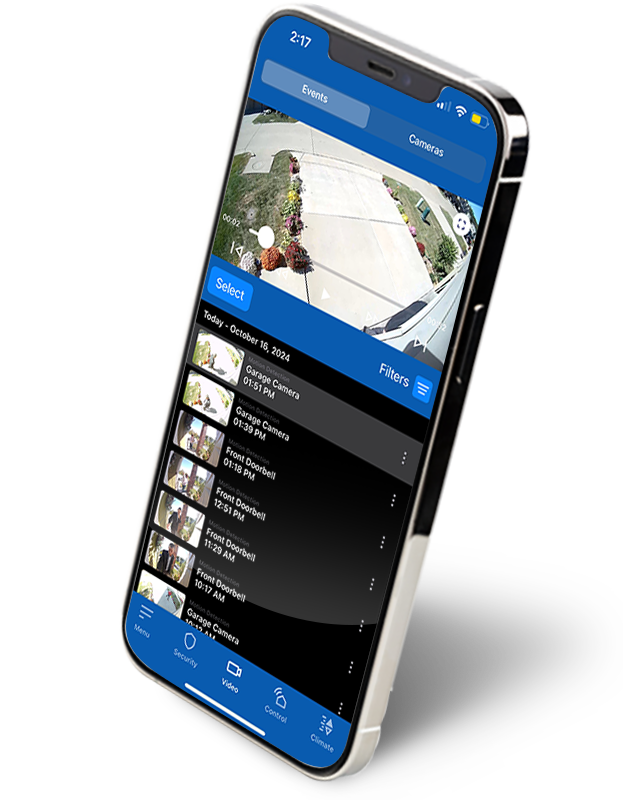 View activity and events on your property