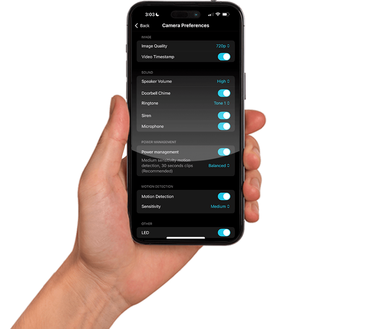 Customize your experience with device setting controls
