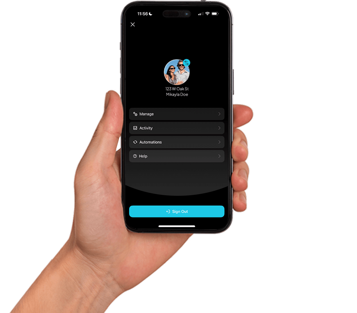 Manage user accounts