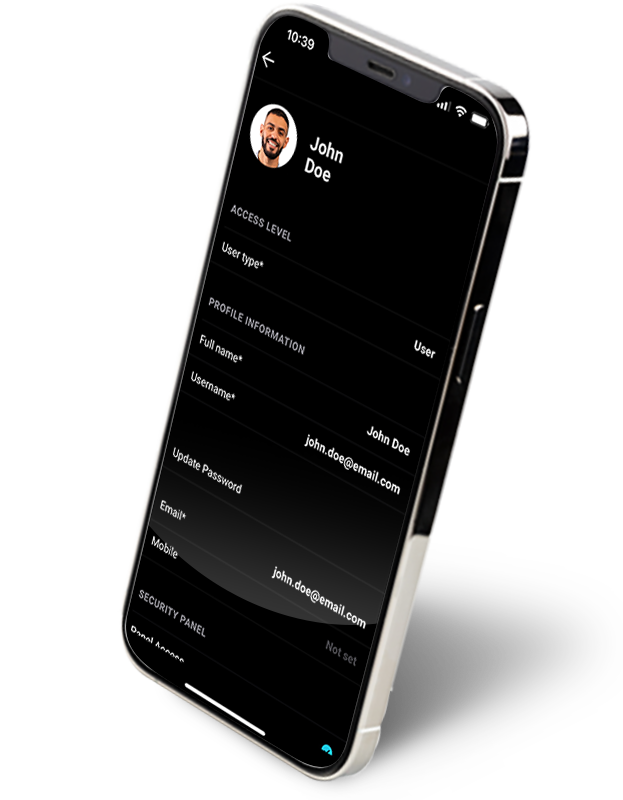 Manage user accounts