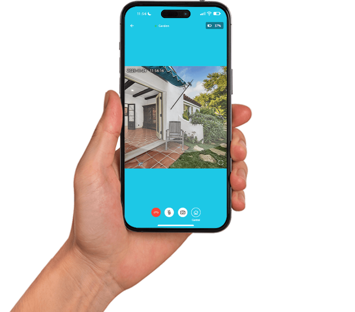 Motion-activated events captured in real time