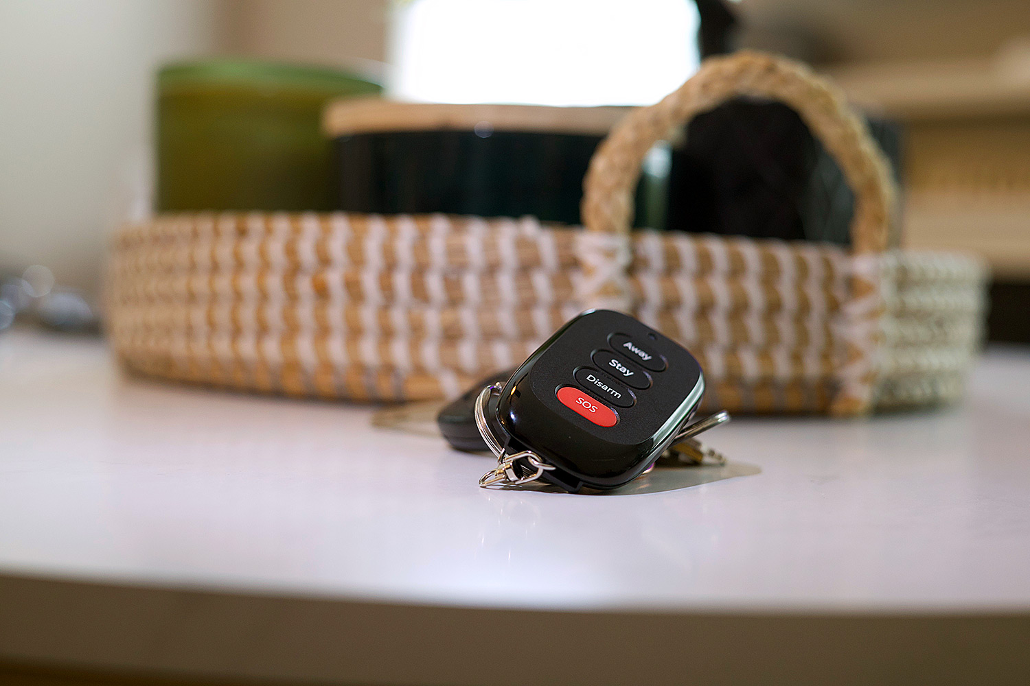 ShieldPro Key Fob on counter