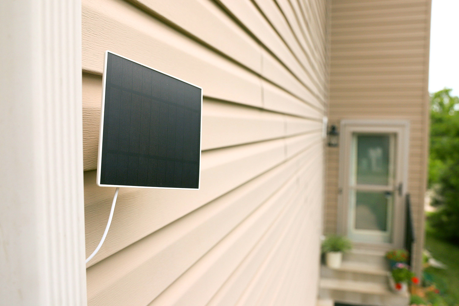 ShieldPro Solar Panel connected to camera