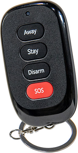 ShieldPro Key Fob with away, stay, disarm, and SOS buttons