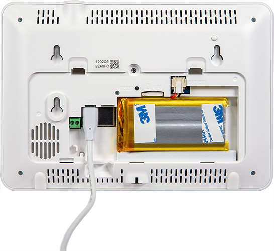 ShieldPro Touch Screen Security Panel back panel with parts